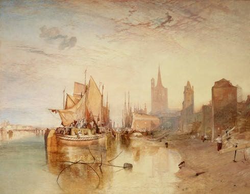 William Turner, Cologne, the Arrival of a Packet-Boat: Evening [Köln, die Ankunft des Paketbootes: Abend], 1826, Öl/Lw, 168.6 x 224.2 cm (The Frick Collection, New York)