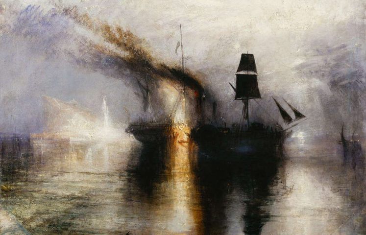William Turner, Peace - Burial at Sea, Detail, Exhibited 1842 (© Tate: Accepted by the nation as part of the Turner Bequest 1856. Foto © Tate, London 2018)