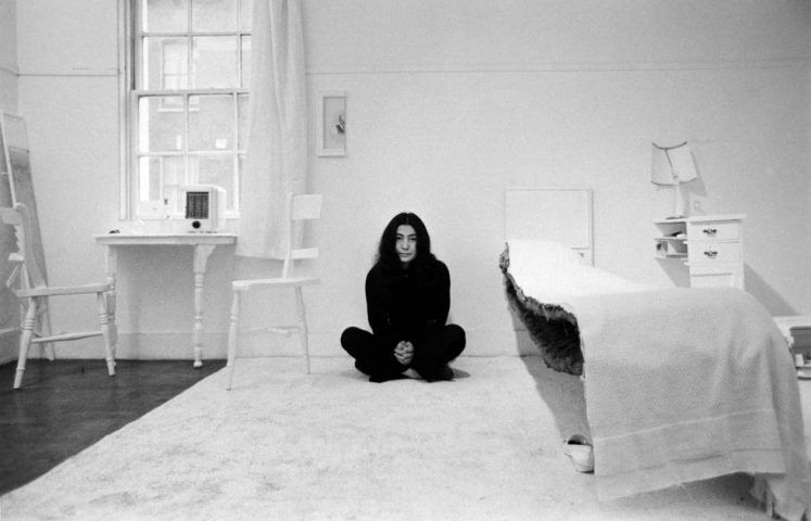 Yoko Ono in HALF-A-ROOM, 1967 from HALF-A-WIND SHOW, Lisson Gallery, London, 1967 Photograph: Clay Perry © Yoko Ono