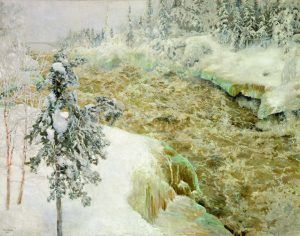 Akseli Gallen-Kallela, Imatra im Winter, 1893.