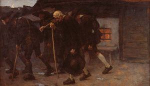 Albin Egger-Lienz, Nach dem Friedensschluss, 1902, 191 x 330,5 cm © Belvedere.