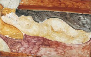 Amedeo Modigliani, Liegender Akt, 1918/19, Öl auf Leinwand, 76 x 116 cm (Galleria Nazionale d’Arte Moderna, Rom)