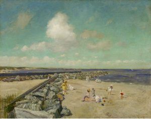 William Merritt Chase, Morgen bei Breakwater, Shinnecock, um 1897, Öl auf Leinwand, 101,6 x 127 cm (Terra Foundation für American Art, Chicago. Daniel J. Terra Collection, 1999.30).