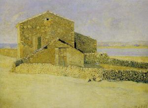 Aristide Maillol, Haus in Roussillon, 1887, Öl auf Leinwand (Musée d'Orsay)