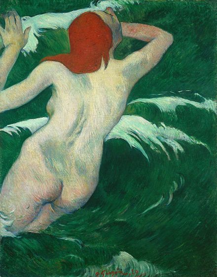 Paul Gauguin, In den Wellen (Undine), 1889 (Cleveland Museum)