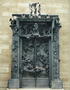 Auguste Rodin, Das Höllentor, um 1890, erster Bronzeguss des Portals postum 1926 (Musée Rodin, Paris)