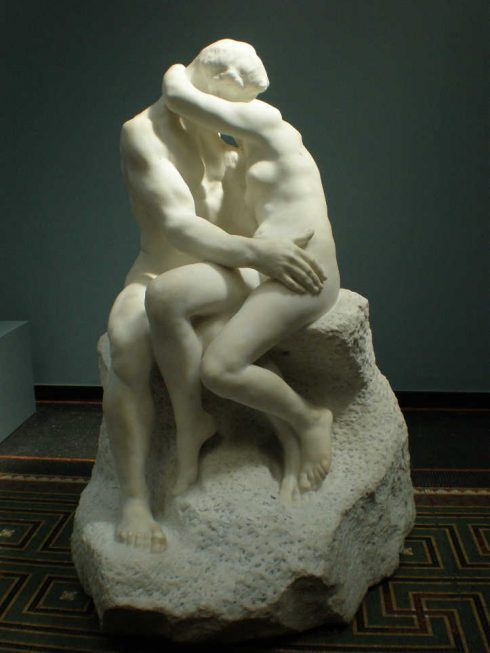Auguste Rodin, Der Kuss, 1886, Marmor, dritte Kopie der Skulptur (Ny Carlsberg Glyptotek, Kopenhagen), Foto: Philipp Weissenbacher