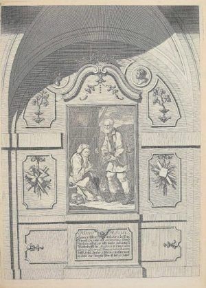 Anton Joseph von Prenner, Theatrum artis pictoriae, 1728–1733 Wien, Altes Ehepaar aus dem Banat (Privatsammlung), Foto: Alexandra Matzner.