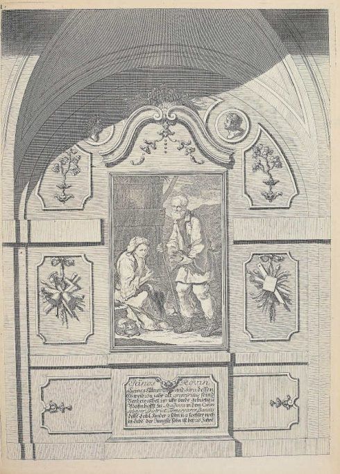 Anton Joseph von Prenner, Theatrum artis pictoriae, 1728–1733 Wien, Altes Ehepaar aus dem Banat (Privatsammlung), Foto: Alexandra Matzner.