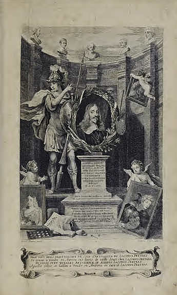 David Teniers der Jüngere, Theatrum pictorium, 1660, Widmungsblatt (Privatbesitz), Foto: Alexandra Matzner.