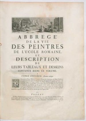 Pierre Crozat, Pierre-Jean Mariette, Recueil d’Estampes (auch: Recueil Crozat), 1729/1742, Einführung (BNF, Foto: © Gallica)