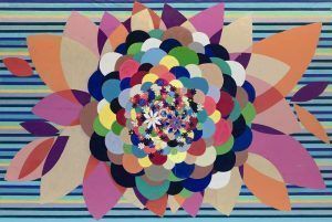 Beatriz Milhazes, Gamboa Seasons, Spring Love, 2010, Acryl auf Leinwand, 300 x 450 cm, Foto © Goritzia Filmes, Courtesy of the artist, Foto © 2011, Serge Hasenböhler, Basel