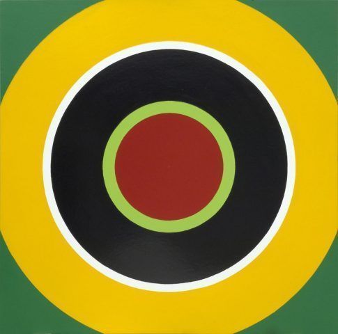 Poul Gernes, Zielscheibenbild (Target) B, 1966-68, Öl auf Masonit, 122 x 122 cm, Daimler Kunst Sammlung, Foto: MUMOK © Poul Gernes.