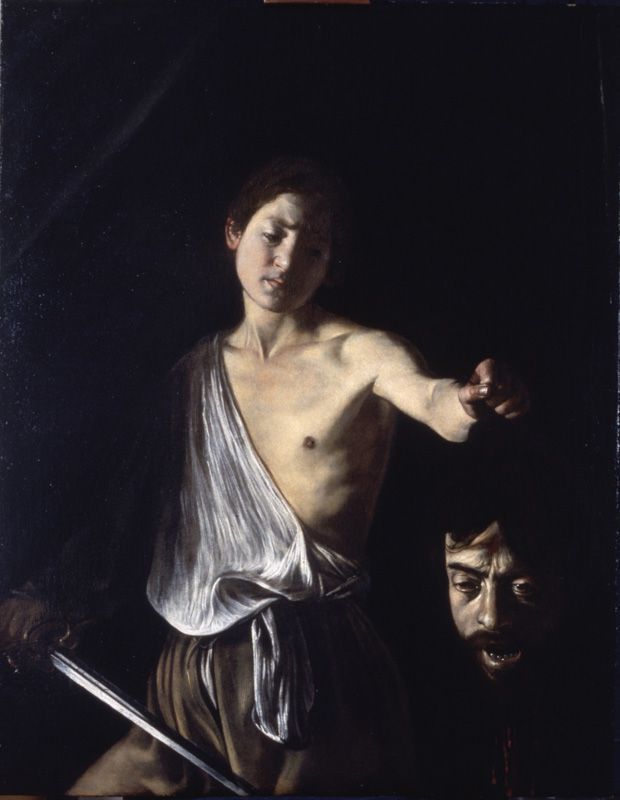 Caravaggio, David mit dem Haupt von Goliath, 1605-1606 (Galleria Borghese)