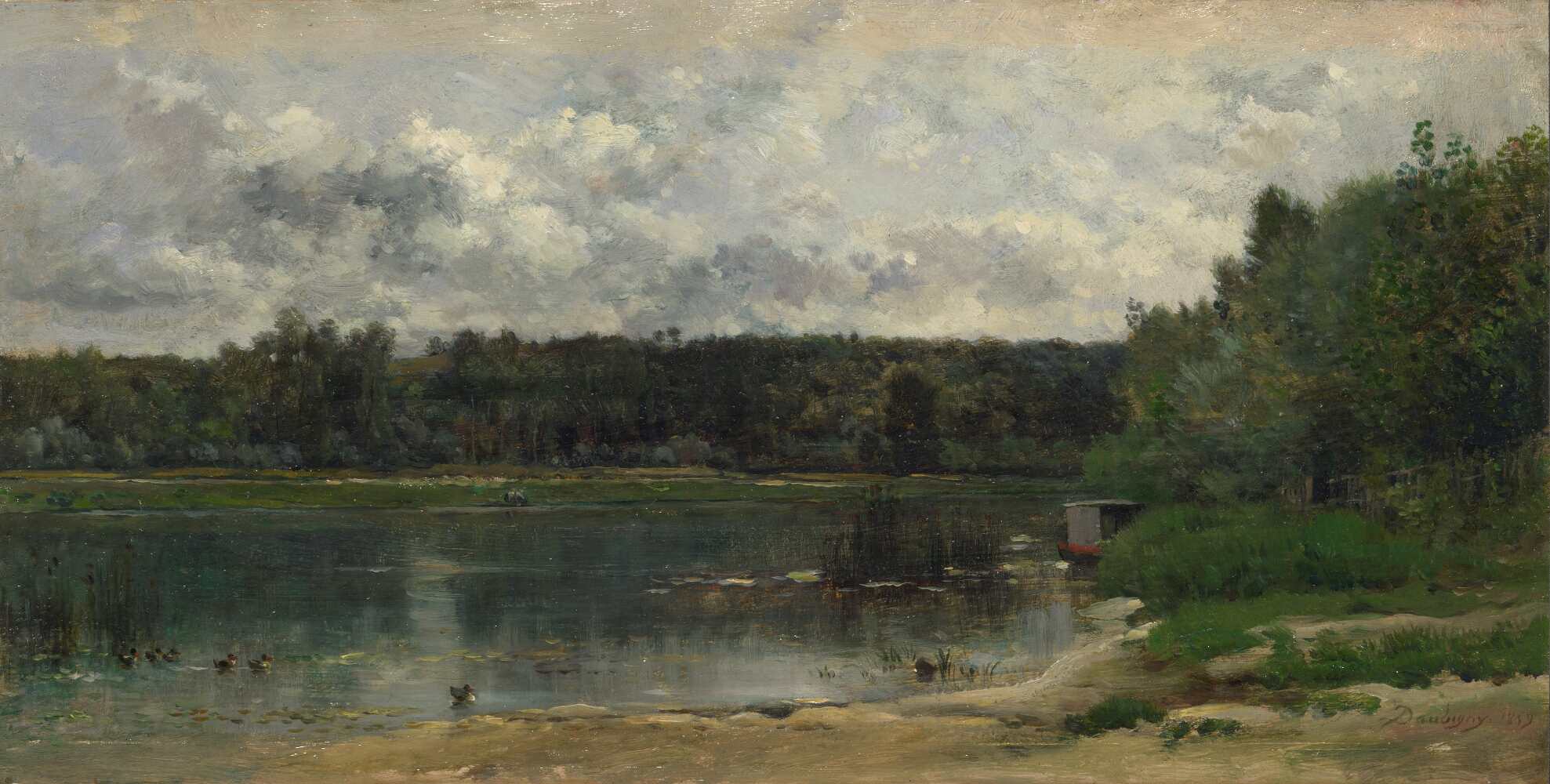 Flussufer Bei Corbigny Charles Francois Daubigny main image 1