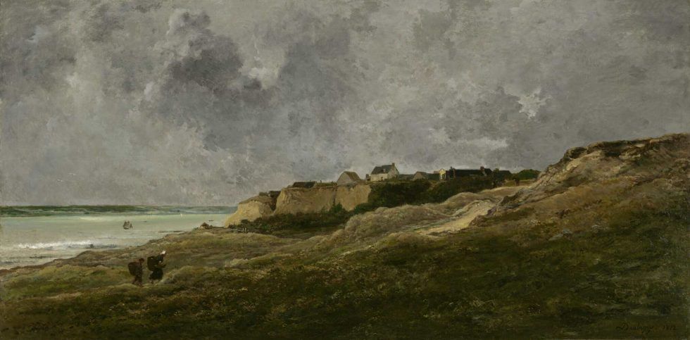 Charles-François Daubigny, Villerville-sur-Mer, 1864 (Salon von 1872), Öl auf Leinwand, 100 x 200 cm (The Mesdag Collection, Den Haag)