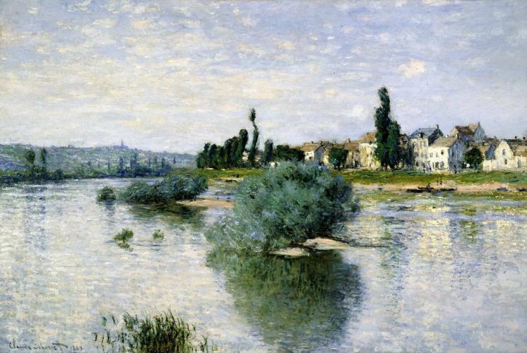 Claude Monet, Die Seine bei Lavacourt, 1880, Öl auf Leinwand, 98,4 x 149,2 cm (Dallas Museum of Art)