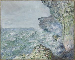 Claude Monet, Das Meer bei Fécamp, 1881, Öl auf Leinwand, 65,5 cm x 82 cm (Staatsgalerie Stuttgart)