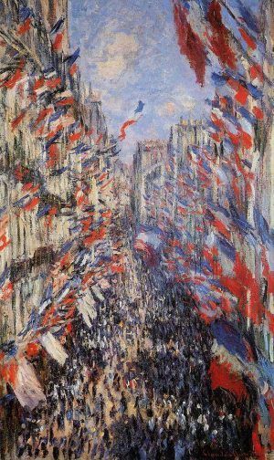 Claude Monet, Die Rue Montorgeuil am 30. Juni 1878, 1878, Öl auf Leinwand (Musée d' Orsay, Paris)