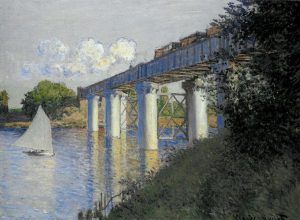 Claude Monet, Eisenbahnbrücke in Argenteuil, 1874 (Philadelphia Museum of Art)
