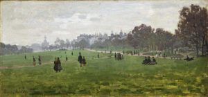 Claude Monet, Green Park, London, 1870/71, Öl auf Leinwand, 34,3 x 72,5 cm (Philadelphia Museum of Art)