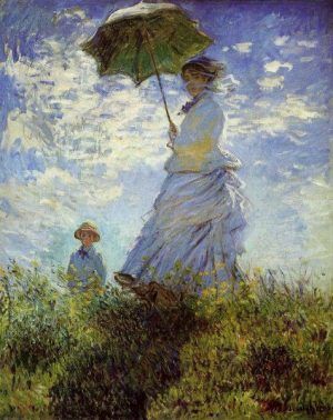 Claude Monet, Spaziergang, Frau mit Schirm, 1875, Öl auf Leinwand, 100 x 81 cm (National Gallery of Art, Washington, Collection of Mr. and Mrs. Paul Mellon)