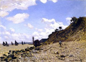 Claude Monet, Strand von Honfleur, 1864, Öl auf Leinwand, 59,7 x 81,3 cm (Los Angeles County Museum of Art)