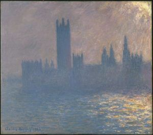 Claude Monet, Le Parlement, effet de soleil [Parlament, Sonnenlicht Stimmung], 1903¸ Öl/Lw, 104,8 X 115,6 Cm (Brooklyn Museum of Art)