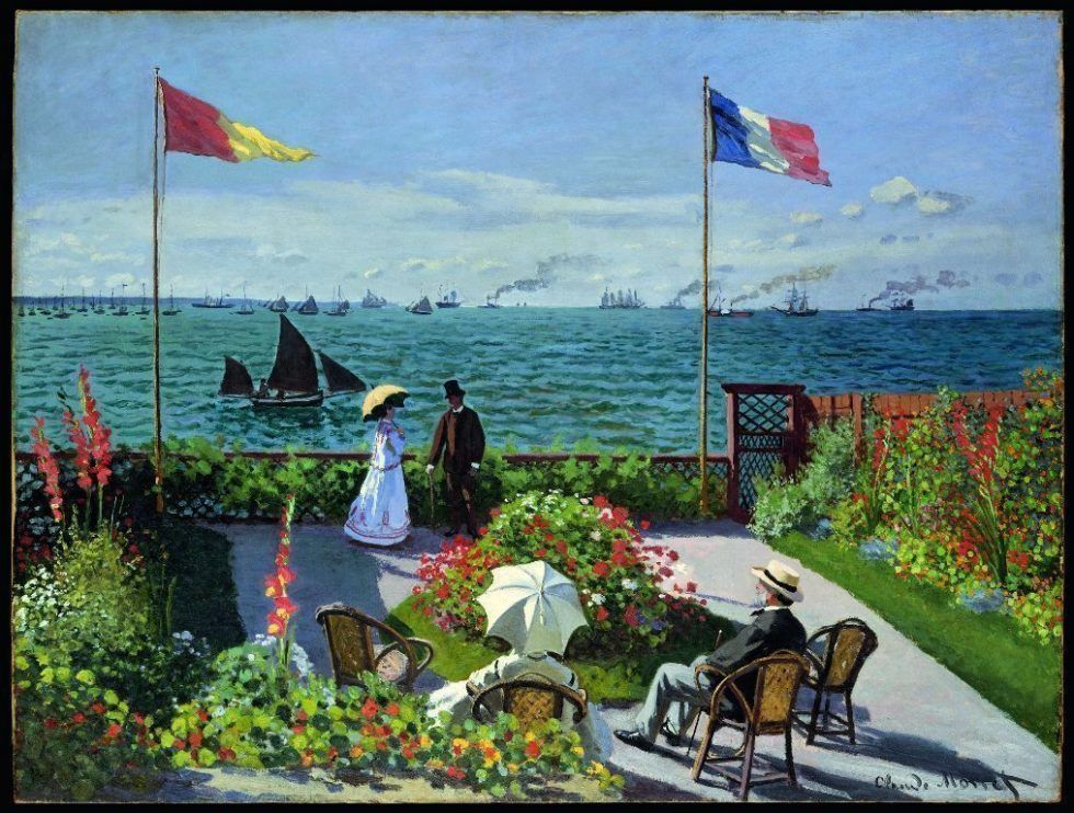 Claude Monet, Terrasse à Sainte-Adresse, 1867, Öl auf Leinwand, 98 x 130 cm (The Metropolitan Museum of Art, New York © Metropolitan Museum of Art, dist. service presse Rmn / image of the MMA)