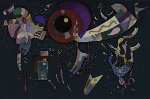 Wassily Kandinsky, Autour du cercle, 1940, Mischtechnik auf Leinwand, 96,8 x 146 cm (Solomon R. Guggenheim Museum, New York, Solomon R. Guggenheim Founding Collection)