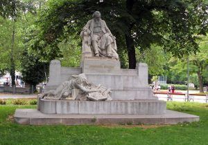 Johannes Brahms von Rudolf von Weyr, 7. Mai 1908 enthüllt, Foto: Alexandra Matzner.