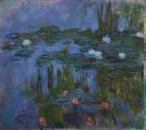 Claude Monet, Nymphäen (Seerosen), 1914–1915, Öl auf Leinwand, 160,7 x 180,3 cm, Portland Art Museum, Oregon. Museum Purchase: Helen Thurston Ayer Fund, 59.16, Photo © Portland Art Museum, Portland, Oregon.
