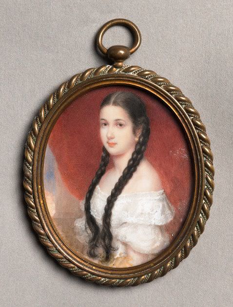 Porträt von Anna Lieben, um 1860, Foto: David Peters.