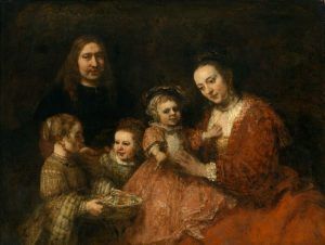 Rembrandt, Familienbildnis, um 1665, Öl auf Leinwand, 126 x 167 cm, Herzog Anton Ulrich-Museum, Braunschweig.