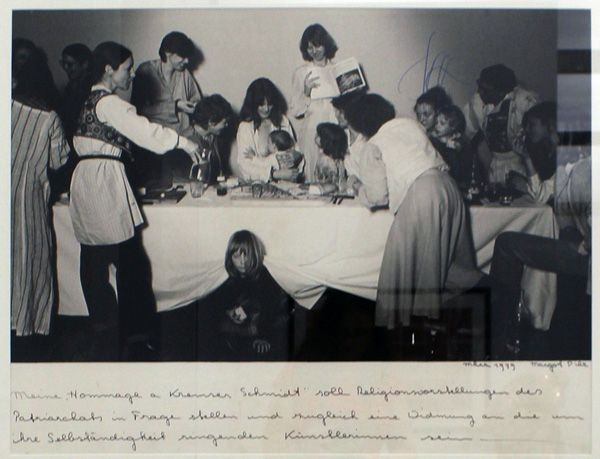Margot Pilz, Das letzte Abendmahl. Eine Hommage an Kremser Schmidt, 1979, Foto: Alexandra Matzner.