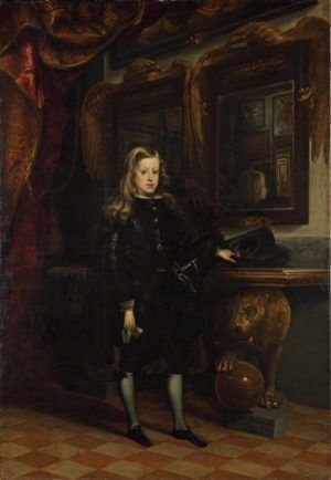 Juan Carreño de Miranda: König Karl II. von Spanien als Knabe, 1673, Öl auf Leinwand, 205 × 142 cm (© Staatliche Museen zu Berlin, Gemäldegalerie, Foto: Jörg P. Anders)