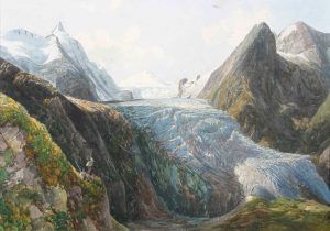 Thomas Ender, Großglockner mit Pasterze, 1832, Privatbesitz.