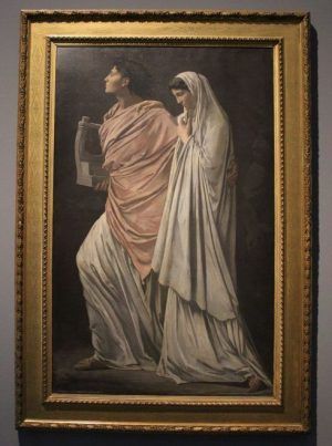 Anselm Feuerbach, Orpheus und Eurydike, 1869, Öl auf Leinwand, 200 x 126,5 cm, Foto: Alexandra Matzner © Belvedere, Wien