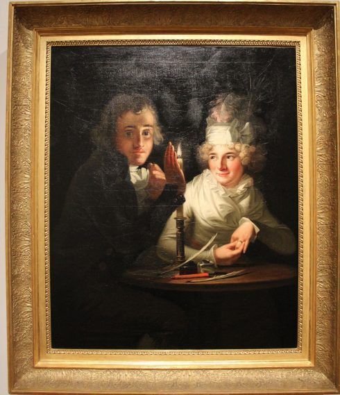 Anton Hickel, Verlobung bei Kerzenlicht, um 1790, Foto: Alexandra Matzner © Belvedere