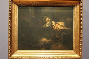 Ferdinand Georg Waldmüller, Erschöpfte Kraft, 1854, Öl auf Leinwand, 63 x 75 cm, Foto: Alexandra Matzner © Belvedere, Wien