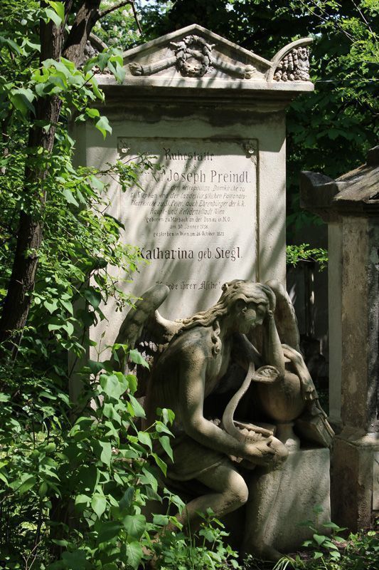 Wien, Friedhof von St. Marx, Trauerengel, Foto: Alexandra Matzner.