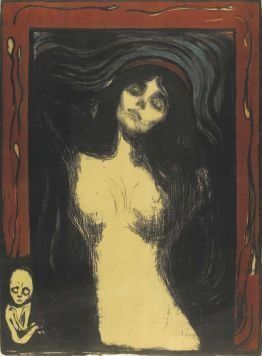 Edvard Munch, Madonna, 1895 bis nach 1902, Lithografie, Privatsammlung Courtesy Galleri K, Oslo © Reto Rodolfo Pedrini, Zürich.