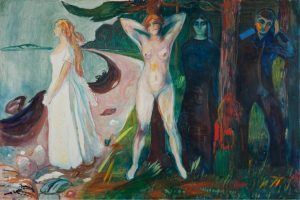Edvard Munch, Frau / Woman, 1925, Öl auf Leinwand / Oil on canvas, 155 x 230 cm, Oslo, Munch-museet, Photo © Munch Museum.