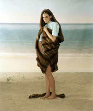 Elfie Semotan, Madonna mit Pelz, für den Liska-Pelzkatalog, New York, 1998 (c) Elfie Semotan.