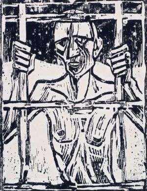 Christian Rohlfs, Gefangener, 1918, Hagen.