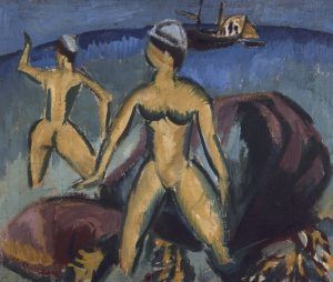 Ernst Ludwig Kirchner, Badende (Fehmarn), 1912 © Courtesy of Osthaus Museum Hagen & Institut für Kulturaustausch, Tübingen.