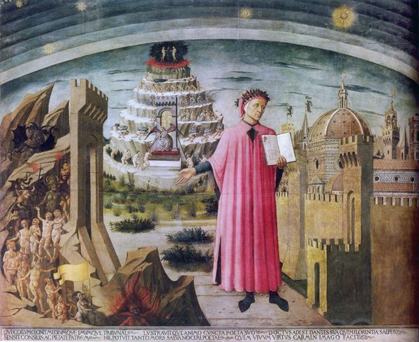 Domenico di Michelino, Die Allegorie der Göttlichen Komödie, 1465, Opera di Santa Maria del Fiore, Florenz © Opera di Santa Maria del Fiore - Archivio storico e fototeca, Firenze.
