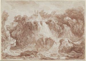 Jean-Honoré Fragonard, Die Wasserfälle von Tivoli, 1760, © Musée des Arts décoratifs Marseille, Foto: R. Chipault / B. Soligny.