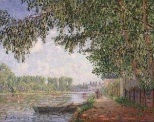 Francis Picabia, Effet de soleil sur le bord du Loing, Moret, 1905, Öl auf Leinwand, 73,2 x 92,4 cm (Philadelphia Museum of Art. The Gertrude Schemm Binder Collection, 1951) © 2016 ProLitteris, Zürich