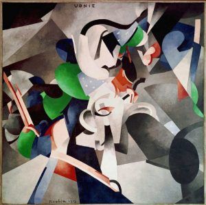 Francis Picabia, Udnie (Jeune fille américaine; danse), 1913, Öl auf Leinwand, 290 x 300 cm (Centre Pompidou, Musée national d‘art moderne - Centre de création industrielle, Paris. Purchased by the State, 1948) © 2016 ProLitteris, Zürich